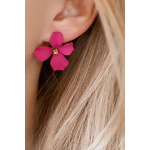 Zarif Çiçekli Çivi Küpe