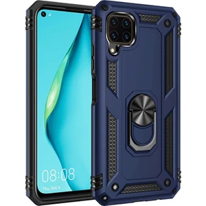 Huawei P40 Lite Kılıf Vega Tank Sert Yüzüklü Standlı Zırh Koruma Kapak