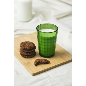 Allegra Koyu Yeşil Akrilik Bardak | 400 ml Su, Meşrubat, Sunum ve Kahve Yanı Için | Cam Değildir | Kırılmaya Dayanıklı Tekli