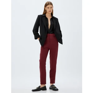 Havuç Kesim Standart Bel Cepli Kumaş Pantolon