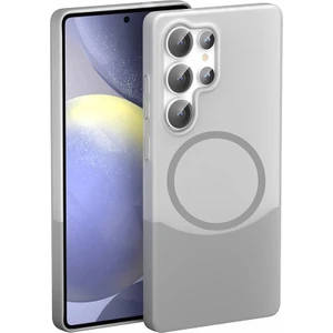 Samsung Galaxy S25 Ultra Kılıf Magsafe Şarj Kartlıklı Mıknatıslı Duble 1.7mm Kapak Kart Bölmeli Lacivert Siyah Gri Renkleriyle