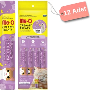Me-O Creamy Kedi Ödül Maması Deniz Tarağı ve Ton Balığı 12'li 15 GR
