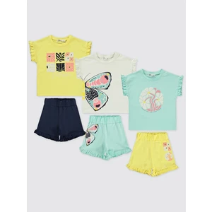 Civil Girls Kız Çocuk 3'lü Takım Set 2-5 Yaş Standart