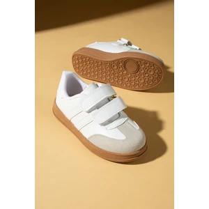 Pembe Potin Rahat Taban Cırtlı Çocuk Sneaker 001-7000-25