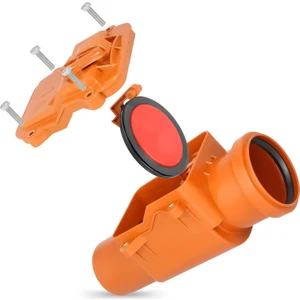 Ø110 mm Pvc Pis Su Atık Gideri Çekvalf – Kilitli Sistem, Koku ve Geri Akış Önleyici Valf