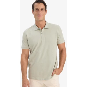 %100 Pamuk Regular Fit Kısa Kollu Basic Düz Pike Kumaş Polo Tişört C1293AX25SP