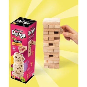Toru Toys Torutoys  Torutoys Ahşap Denge Blokları 54 Parça