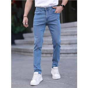 Erkek Slim Fit Casual Likralı Kot Pantolon