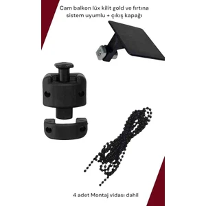 Gold/fırtına Sistem Uyumlu Lüks Cam Balkon Kilidi
