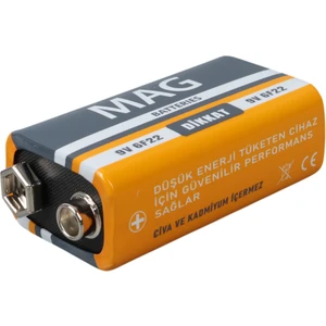 Çinko Karbon 9 Volt Pil (Tekli)