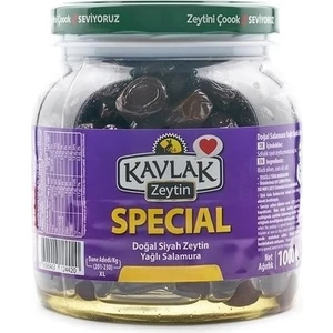Kavlak Zeytin Special Gemlik Siyah Zeytin 1 kg