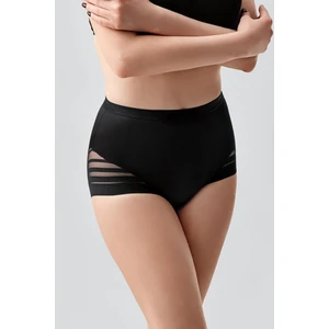 Yüksek Bel Korseli Külot Nefes Alabilir Mikro Tül Detaylı Kadın İç Giyim