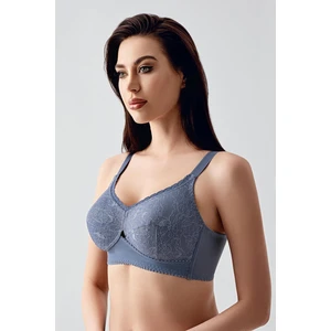 C&City Tül Detaylı Minimizer Sütyen C12306 Koyu Mavi