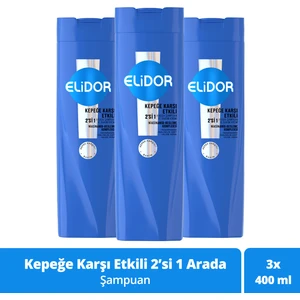 Superblend Şampuan ve Bakım Kremi Kepeğe Karşı Etkili 2'si 1 Arada B3 Vitamini Çay Ağacı Yağı Aloe Vera 400 ml X3