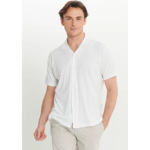 Comfort Fit Rahat Kesim Hawai Yaka Jakarlı Gömlek