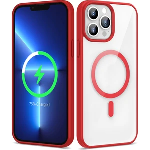 Apple iPhone 13 Pro Max Kılıf Sararmaz Magsafe Şeffaf Kapak Ege