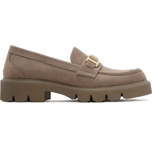 Kadın Taba Tokalı Süet Maskülen Loafer 25sfe402810