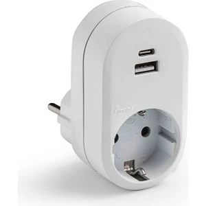 Adaptör 1'li Beyaz Usb+Type-C