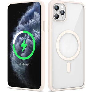 Apple iPhone 11 Pro Max Kılıf Sararmaz Magsafe Şeffaf Kapak Ege