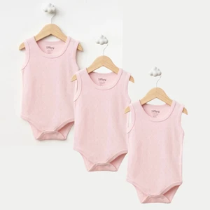 Atlet Body %100 Pamuklu Çıtçıtlı Basic 3lü Set Body Zıbın Unisex Bebek