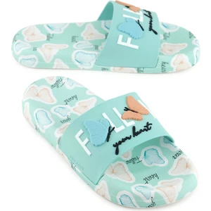 Kadın Yazlık Pu Rahat Taban Ev Banyo Havuz Plaj Terlik