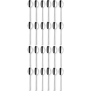 24 Adet Paslanmaz Lüx Çay Kaşığı Çubuk Çay Kaşığı