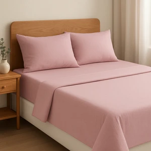 Macastore Pamuklu Çift Kişilik Lastikli Çarşaflı Yastık Kılıflı Nevresim Takımı