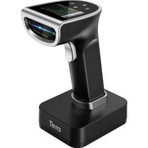 HW0015 Kablosuz 1d 2d Qr Barkod Okuyucu | Ekranlı & Programlanabilir | Bluetooth + 2.4g + USB Bağlantı | Şarj Standlı El Tipi Tarayıcı