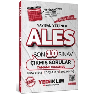 Ales Master Serisi Sayısal Yetenek Tamamı Çözümlü Son 10 Sınav Çıkmış Sorular