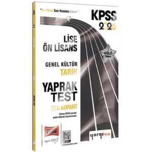Yargı 2026 Kpss Lise-Ön Lisans Genel Kültür Tarih Çek Kopart Yaprak Test
