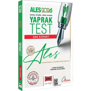 Yargı 2026 Ales Vıp Sayısal-Sözel Yetenek Çek Kopart Yaprak Test