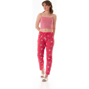 Çilek Baskılı Pijama Altı