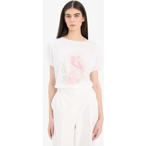 Regular Fit Bisiklet Yaka Baskılı Kısa Kollu Tişört F5103AX25SM