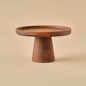 Bella Maison Ven Ahşap Kek Standı Naturel (21 cm)