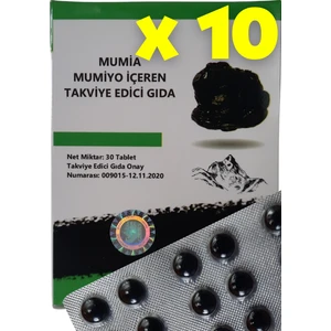 (Shilajit) Saf 30'lu Tablet 10'lu Set