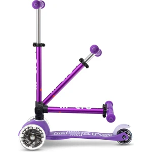 Scooter Mini Micro Deluxe Foldable LED Purple MMD199
