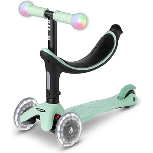 Mini2Grow Deluxe Magic 3 Tekerlekli Scooter LED Mint