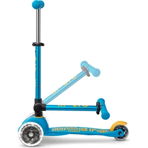 Scooter Mini Micro Deluxe Foldable LED Ocean Blue MMD200