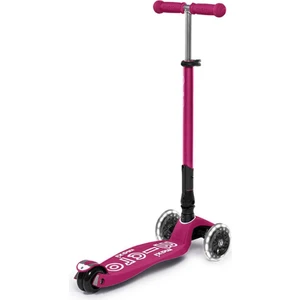 Scooter Maxi Micro Deluxe Foldable Berry Red LED