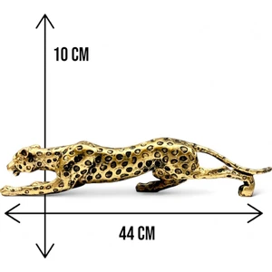 Luxury Dekoratif Polyester Leopar Biblo Gold-Eskitme 1 Adet