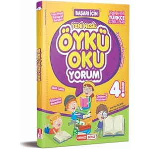 Kırmızı Beyaz Yayınlar 4.Sınıf Yeni Nesil Öykü Oku-Yorum Türkçe & Paragraf Kitabı