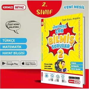 Kırmızı Beyaz Yayınlar 2.Sınıf Konu Özetli Tüm Dersler Çok Bilmiş Sorular Yeni Nesil