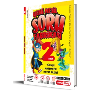 Kırmızı Beyaz Yayınlar 2.Sınıf  Yeni Nesil Tüm Dersler Soru Fabrikası