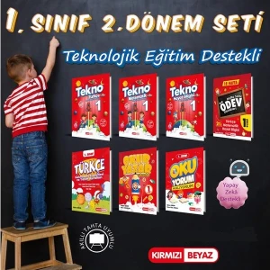 Kırmızı Beyaz Yayınlar 1. Sınıf 2. Dönem Seti 7 Parça 2025