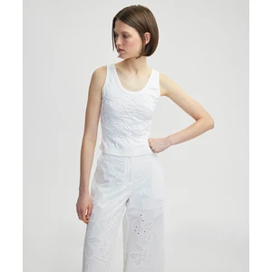 Çiçek Nakışlı Tişört IS1250070145018