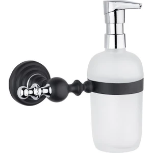 Saray Banyo Artemis Siyah Krom Sıvı Sabunluk
