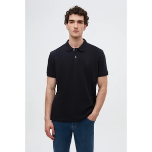 Ds Damat Regular Fit Lacivert %100 Pamuklu Uzun Ömürlü Kıvrılmaz Polo Yaka Nakışlı T-Shirt 4HC14ORT51000