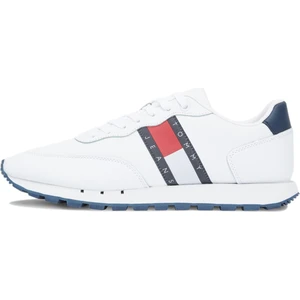 Tommy Hilfiger TOMMY JEANS LEATHER Beyaz Erkek Sneaker