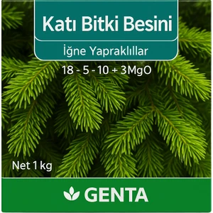 Katı Bitki Besini 1 kg | Iğne Yapraklılar Için Özel Formül | 18-5-10 + 3mgo