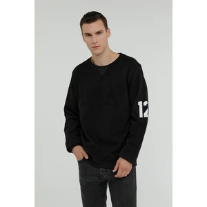 Men Sweat Siyah Erkek Sweatshirt